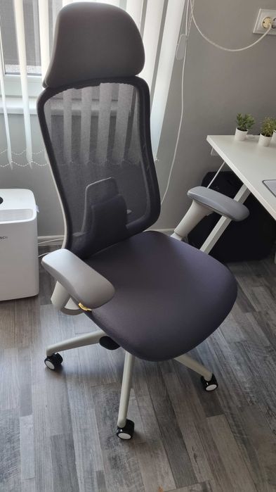 Ергономичен офис стол DARIO GREY ANTARES, сив, НОВ