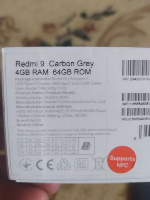Redmi not 9  sotiladi