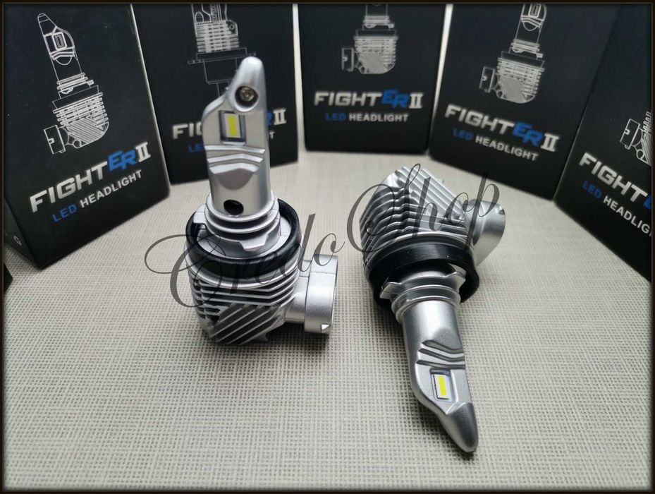 Ново!CAG LED крушки H8/H11/H9/H16(JP) Fighter II 20W 4800Lm Aluminium