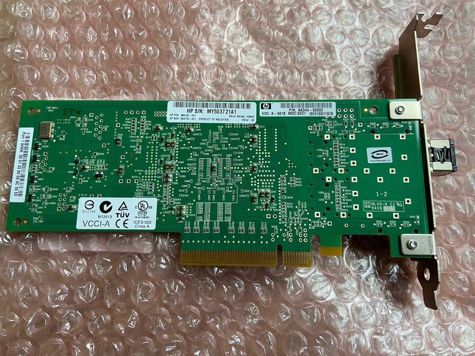 2 бр. HP QLogic QLE2560 – 1-Port 8Gb Fibre Channel PCIe HBA Adapter