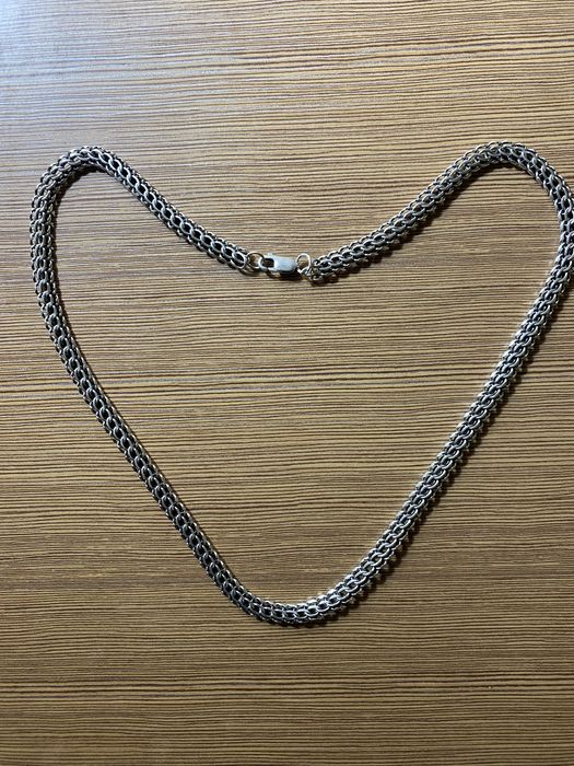 Цепочка серебряная бисмарк