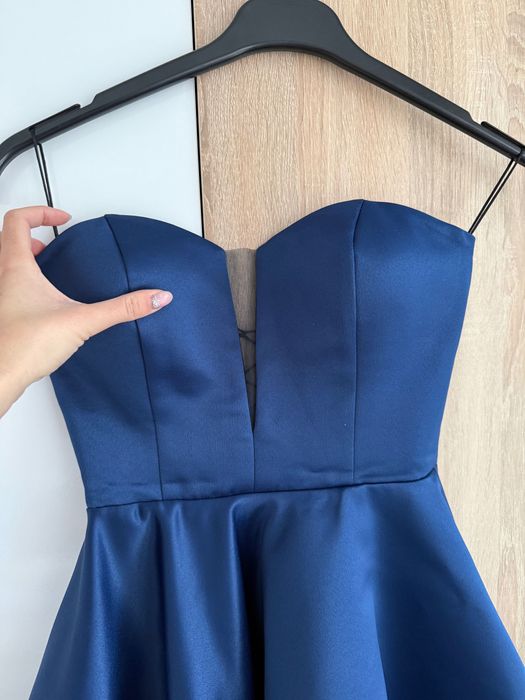 Синя къса рокля S размер