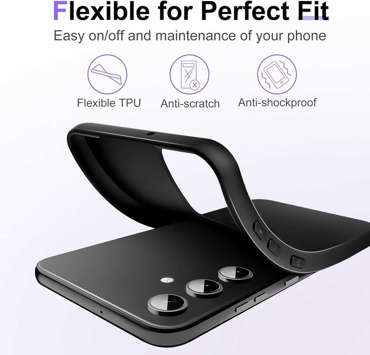 Husa Eiselen Samsung Galaxy A54 5G Silicon moale TPU Negru