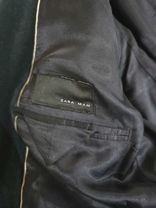 Продается Мужской бархатный пиджак Zara Man (б/у), размер 50 (L)