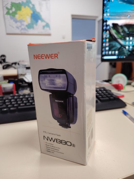 Blitz Sony Alpha 7ii Neewer 880s TTL