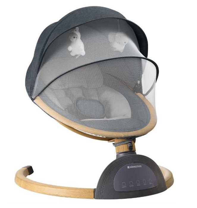 Електрическа люлка KikkaBoo - Ashlee, тъмносива