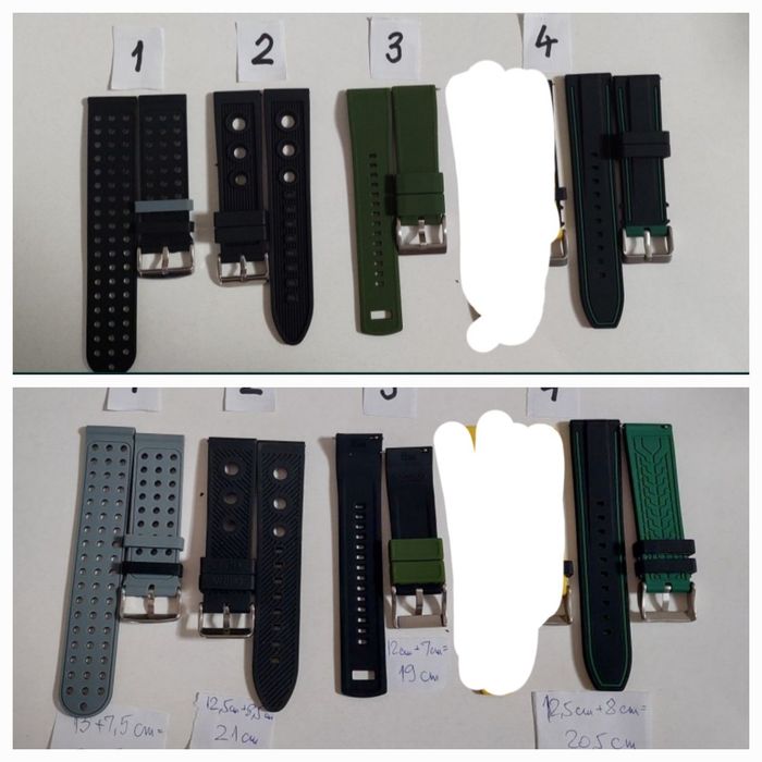 Curele ceas silicon latime la telescop 22 mm