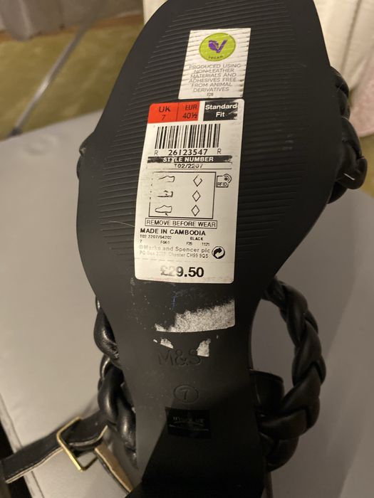 Sandale.noi ZARA - MARKS and SPENCER cu eticheta  39 / 40