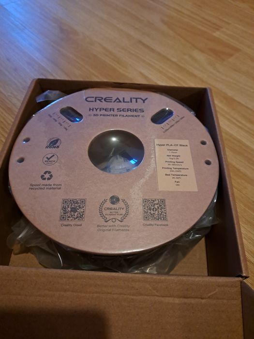 Filament imprimanta 3d creality hyper pla alb sau negru