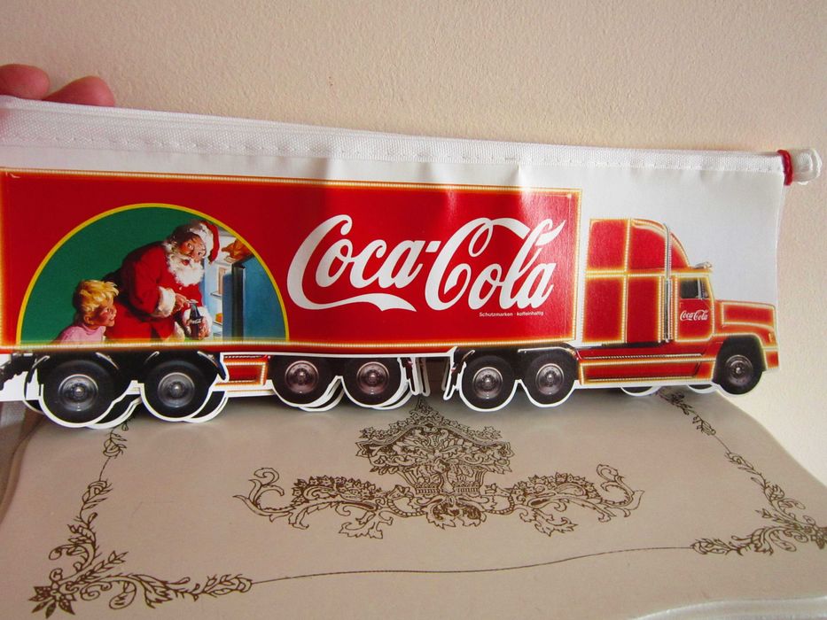 cadou Craciun Coca Cola Camion+ reclama 3D+calendar perpetuu