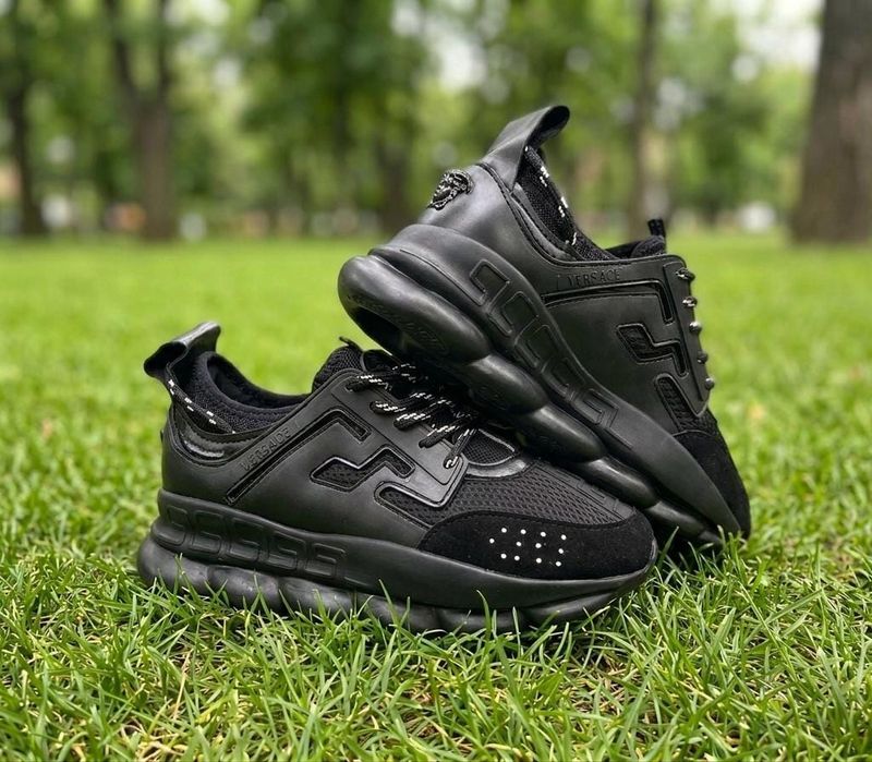 Adidasi Versace Chain Negru - Unisex