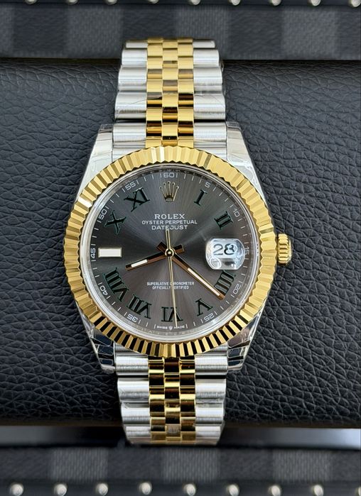 Rolex Date-Just 41mm Wibmledon Yellow Gold