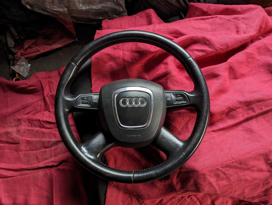 Vand volan piele, nuca schimbator si cotiera piele pentru Audi A6 C6