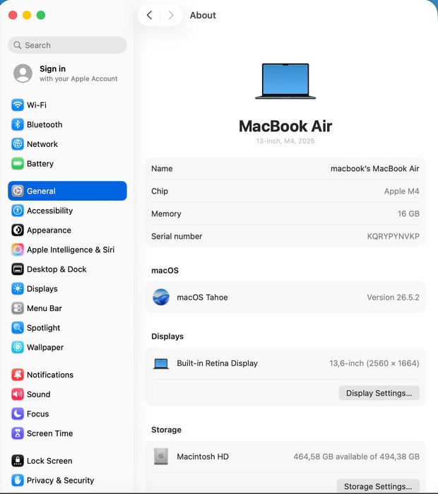 КАК НОВЫЙ Macbook M4 Air 512GB | 100% Yomkost