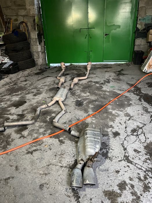 Полный выхлоп мерседес 211