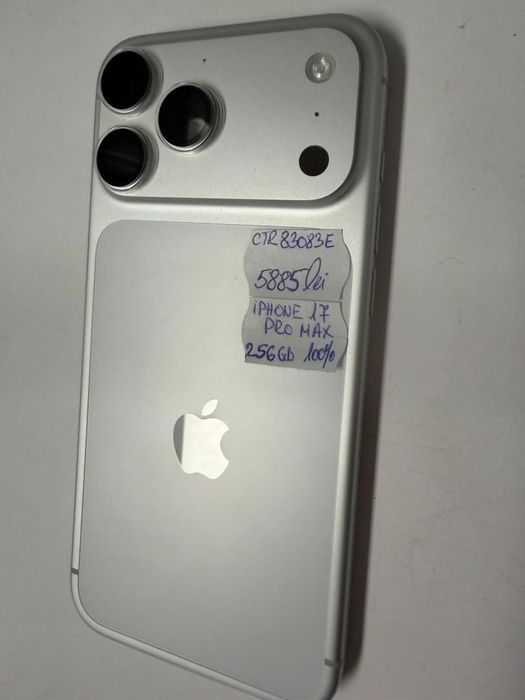 Iphone 17 Pro Max, 256GB, Bat.100%, Silver -T-