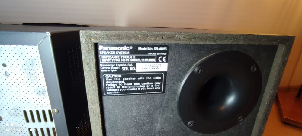 Vând combină Panasonic model SA-AK25 2x100w