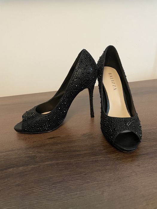 Pantofi negri ocazie Balizza, marimea 35