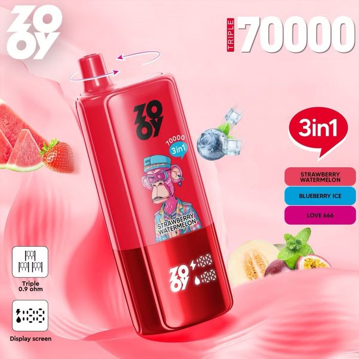 NEW Zooy 70000 Puffs 3 Arome – pret EN GROS 45 Ron