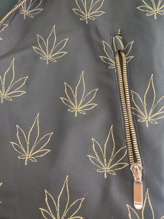 Palm Angels черно яке със златисти елементи