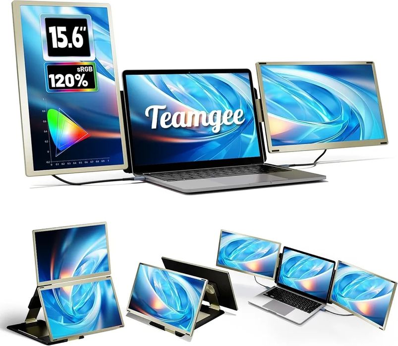 Triple Monitor Extender Teamgee S6 display 15.6 inch Full HD