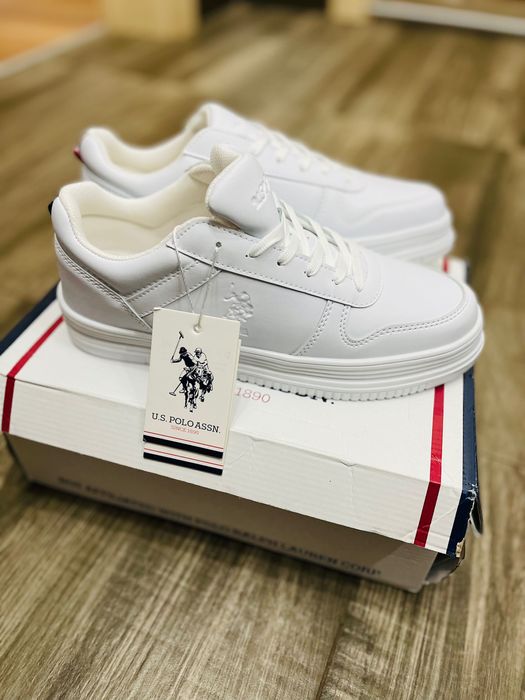 Дамски бели маратонки U.S.POLO