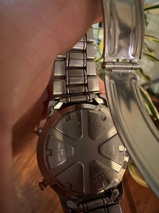 Рядък Vintage Seiko 6M25-6000 Chronograph, Dancing Hands 80s vintage