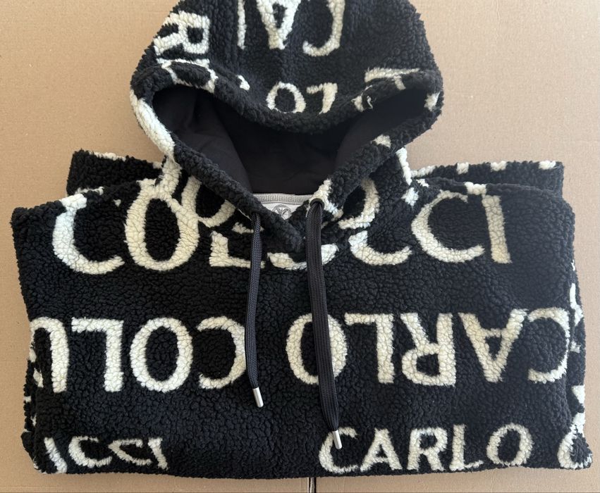 Carlo Colucci Teddy Fleece Hoodie ОРИГИНАЛЕН мъжки суичър M/L