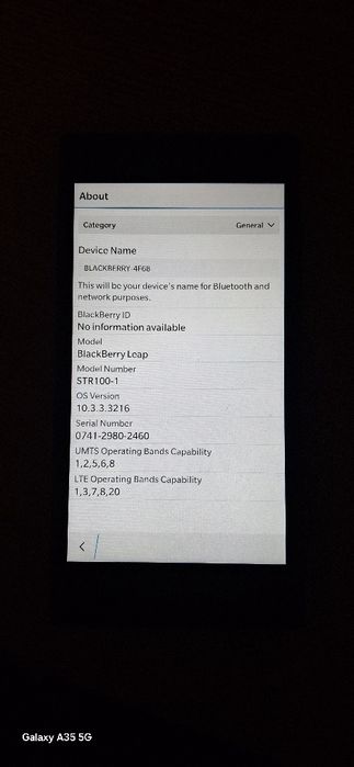 Vând BlackBerry Leap STR 101-1