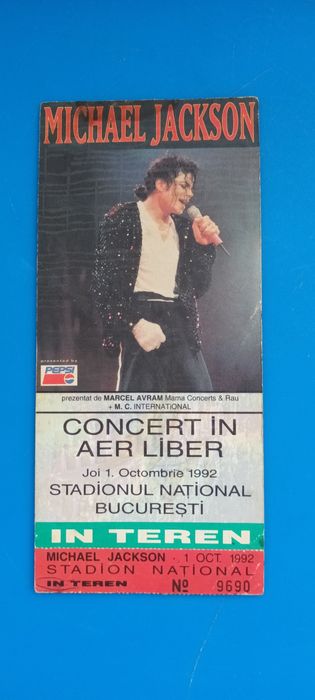 Bilet concert Michael Jackson