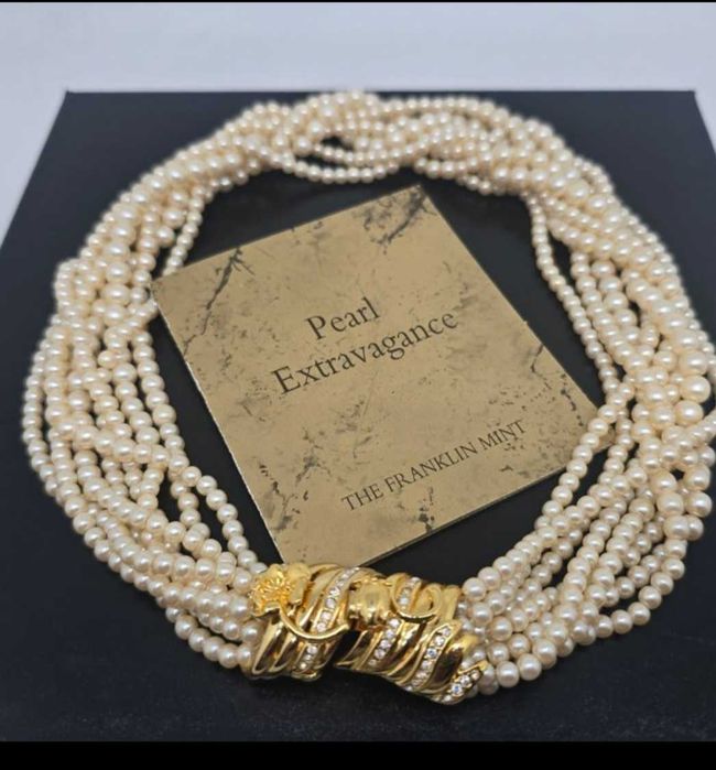 Colier Franklin Mint placat cu aur