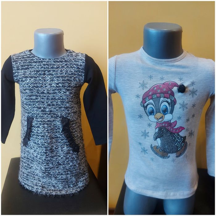 Детска рокля Chicco 4г и сладки блузки 4-5г