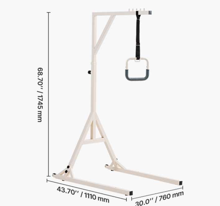 Bară Ridicare Pat (Trapez) – Suport Mobilitate, 158 kg, NOUĂ