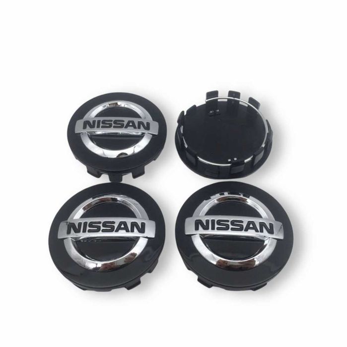 Капачки за джанти за Nissan 54мм 60мм 63мм - Черни, Сребристи