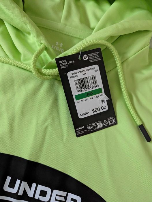 Under Armour Tricot Pop Logo мъжки зелен суичър от Сащ