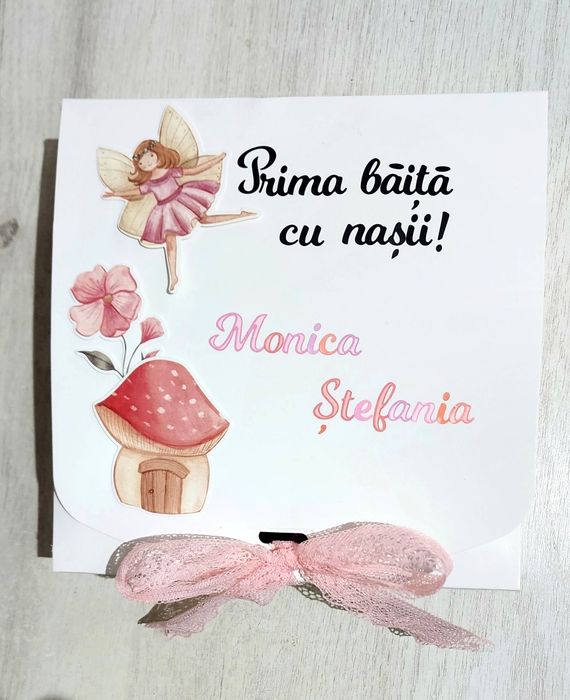 Prima băiță cu nașii