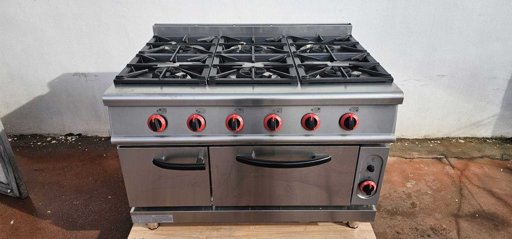 Aragaz si cuptor profesional gaz 1.2m linia 900 transport gratuit