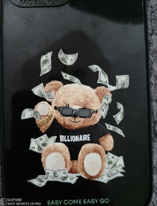 Husa MobilFox de iPhone 12 pe negru " EASY COME EASY GO "  , FullShock