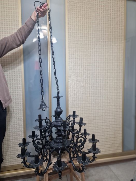 Люстры хрустальные в золоте и бронзовые