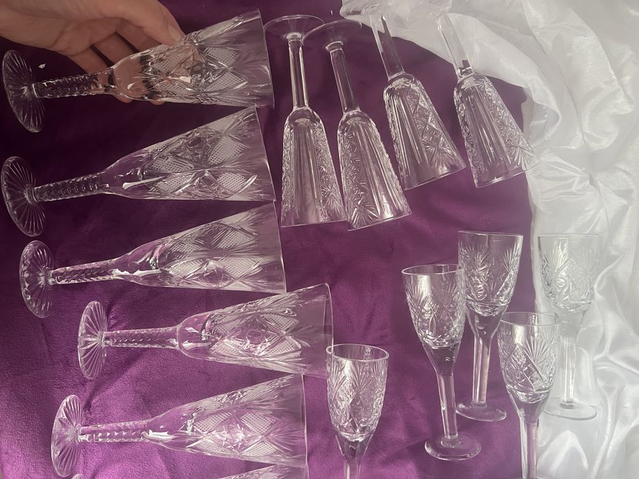 Хрустальные фужеры СССР