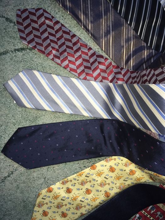 12 луксозни вратовръзки Kenzo Azzaro Zara Celio 100% коприна