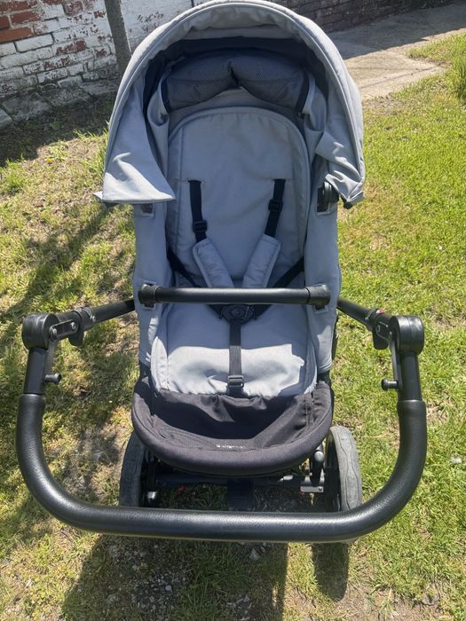 Бебешка комбинирана количка 2 в 1 KikkaBoo - Amani, Сива