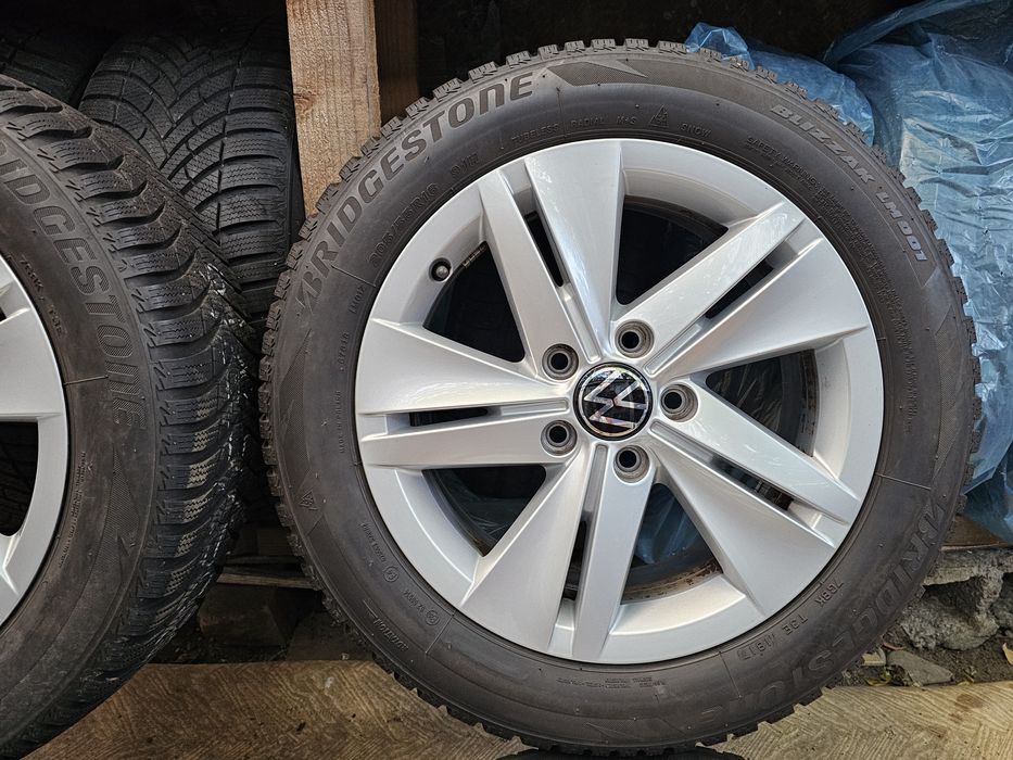 Jante aliaj 16" Skoda 3/4 Volkswagen cu anvelope iarna MS  205 55 16