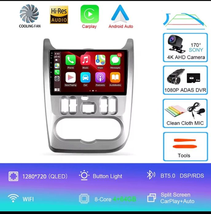 Android  15 media Dachia Duster, Sandero , Logan 2009...2015