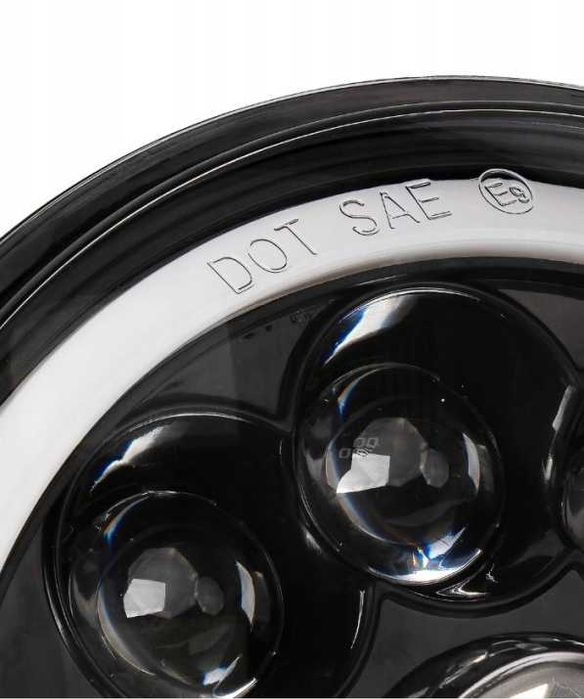 Комплект LED фарове 7" (18 см) – къси/дълги, DRL,мигач и RGB подсветка