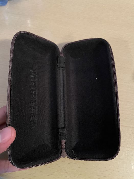 Toc ochelari piele intoarsa cu fermoar stare buna!!