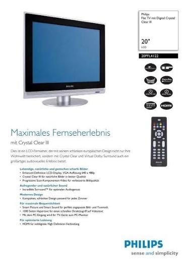Tv Philips, diag. 51cm, functional, model 20PFL4122/10