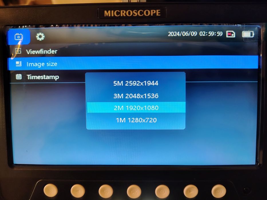 Дигитален микроскоп Inskam 7" HD IPS дисплей, 1200X увеличение