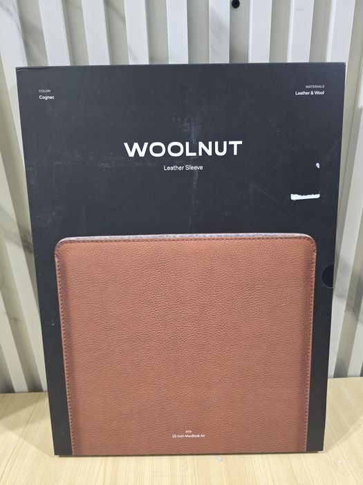 Кожен калъф WOOLNUT за MacBook Air 1 5", скандинавски дизайн, първокласна защита, филцов