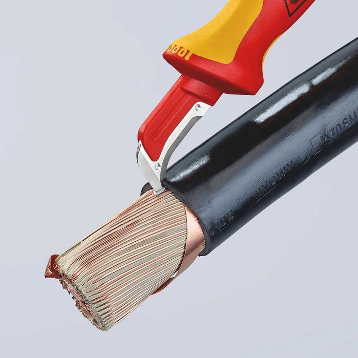 Диэлектрический нож / KNIPEX VDE izolyatsiya pichog'i